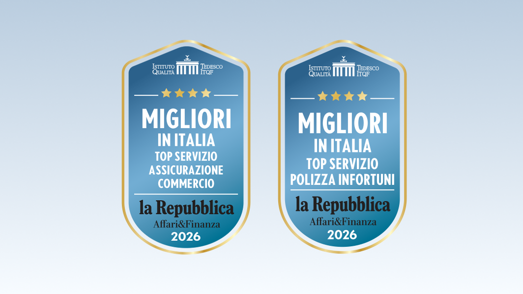 Due sigilli blu a riconoscimento di un ottimo servizio ai clienti